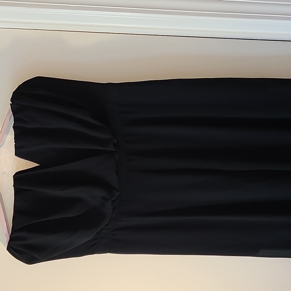 Forever 21 Formal Sheer Leg Built in Shorts Jumpsuit.